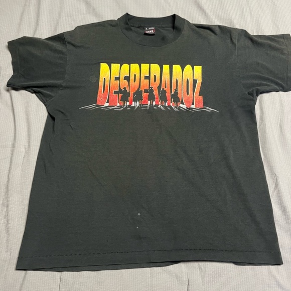 Fruit of the Loom Black Desperadoz Graphic Tee - Picture 1 of 3